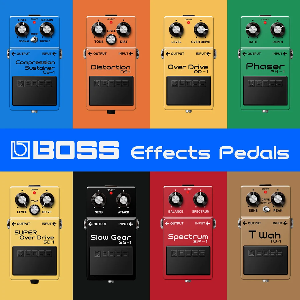 BOSS Effects Pedals Plugin erhält weitere legendäre Effektpedale