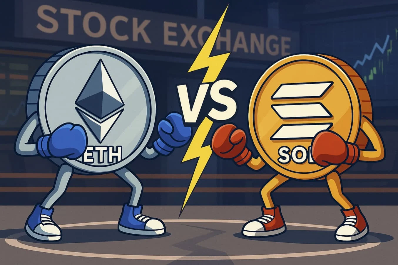 Ist Solana eine klügere Investition als Ethereum? SOL vs ETH