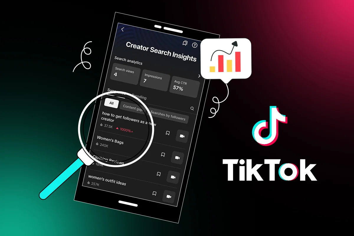 TikTok testet Update für personalisierte Creator Search Insights